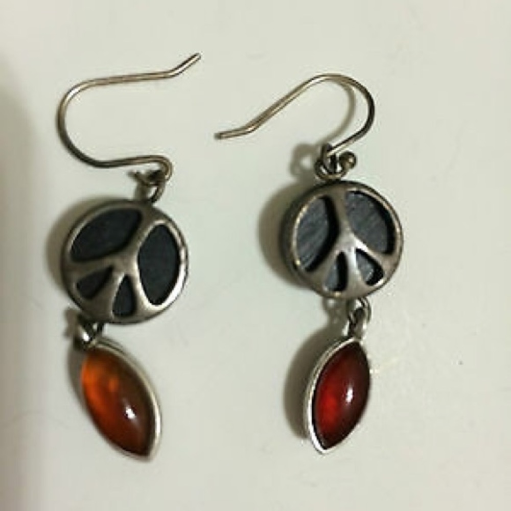 NOT FOR SALE-ISO 🍀 Lucky Brand peace ☮️ earrings